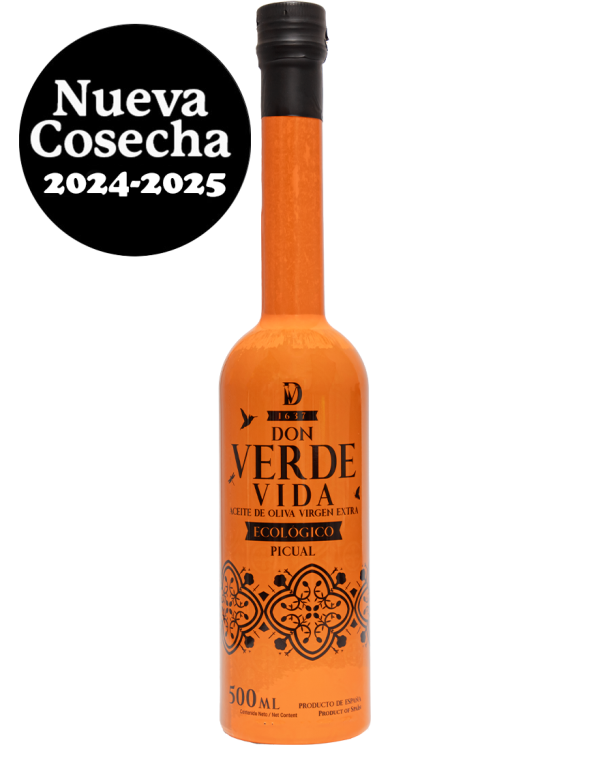 Aceite de Oliva Virgen Extra<br>Picual Ecológico 500ml<br>Octubre 2024