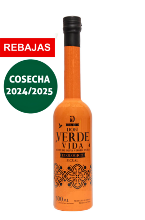 Aceite de Oliva Virgen Extra<br>Picual Ecológico 500ml<br>Octubre 2024